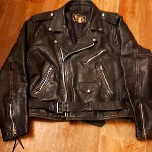 Black Leather Bikers Jacket